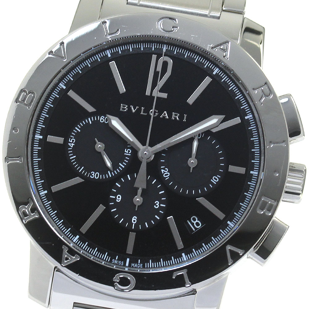 ブルガリ BVLGARI BB41SCH ブルガリブルガリ クロノグラフ 自動巻き メンズ 保証書付き_817920【中古】