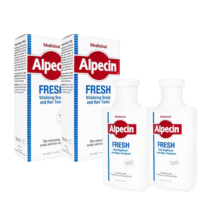 アルペシン メディシナルトニック(フレッシュ) 200ml 2本 Alpecin Medicinal Tonic (Fresh) ヘアトニック 海外発送 日時指定不可 ヤマト国際便発送