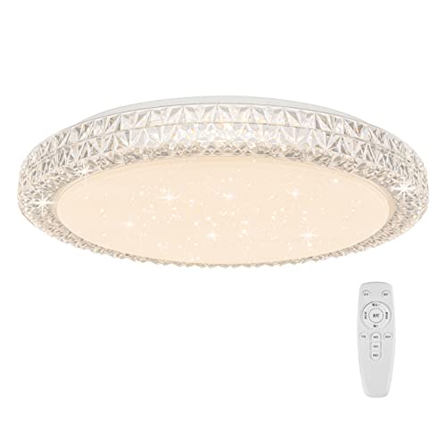 OOWOLF LEDシーリングライト おしゃれ 星空効果 40W 省エネ 工事不要 10-14畳 調