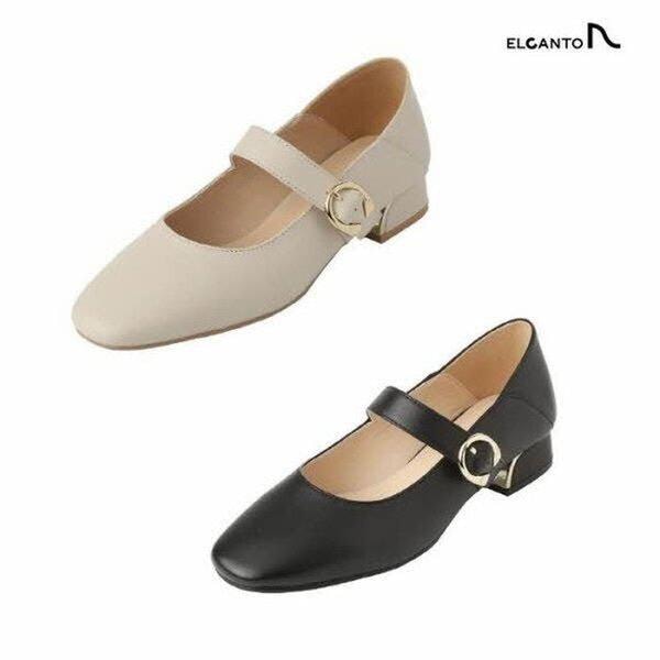 女性メリージェーンフラットシューズ3CM(LCWD63U413)