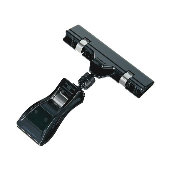 （まとめ）ポップワン クリップ＆クリップ W80H104mm 黒 21659 1パック（5個） 3セット