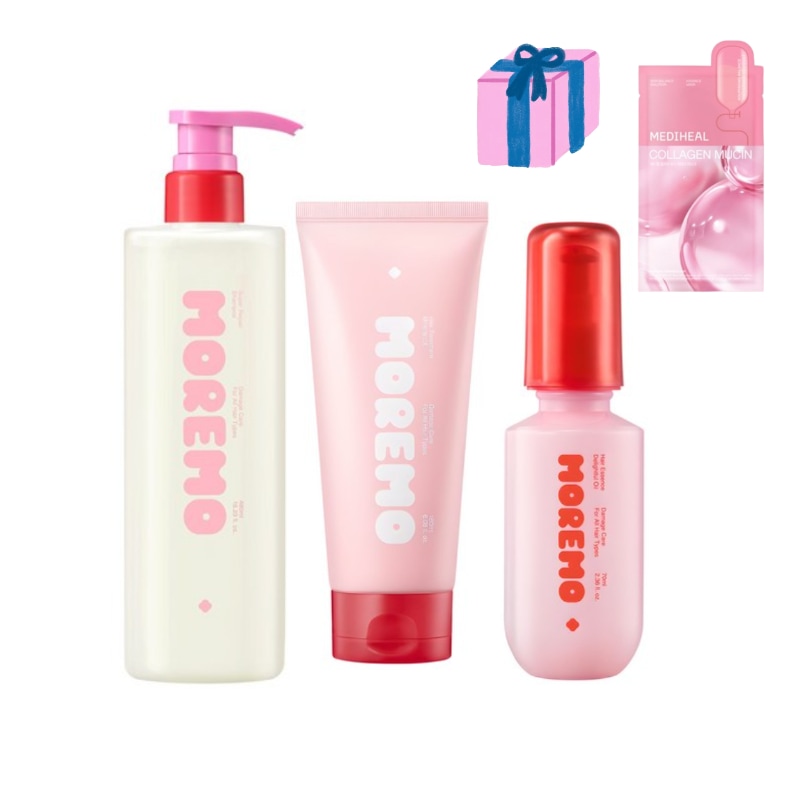 【公式／正規品】【数量限定】ヘアケア3点セット シャンプー480ml＋ミラクルトリートメント2X 180ml＋ディライトフルヘアオイル70ml大容量／コスパ最強／植物由来成分毎日ケア韓国人気