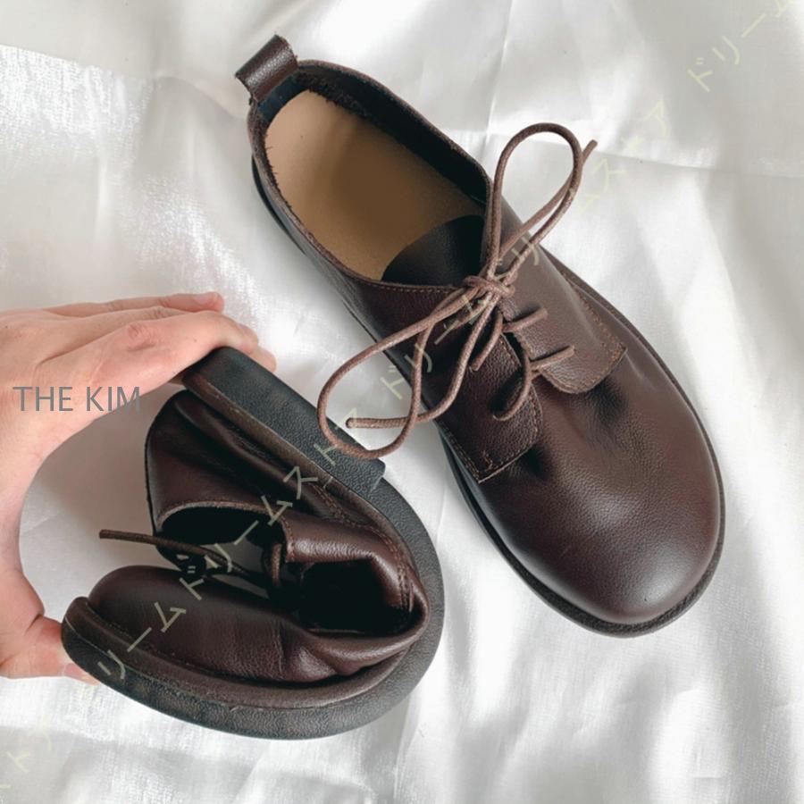 レースアップシューズ おじ靴 オックスフォードシューズ レディース 革靴 レースアップ 通勤靴 通学靴 紐靴 レザーシューズ カジュアル フォーマル 本革 6,873円