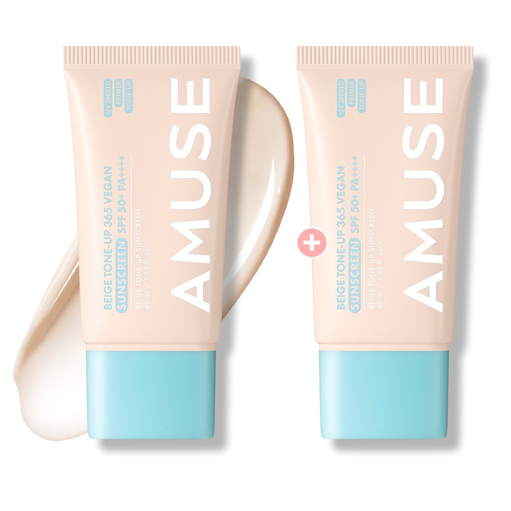 [1+1イベント]アミューズベージュトーンアップ365ビーガンサンクリーム40ml SPF50+ PA++++