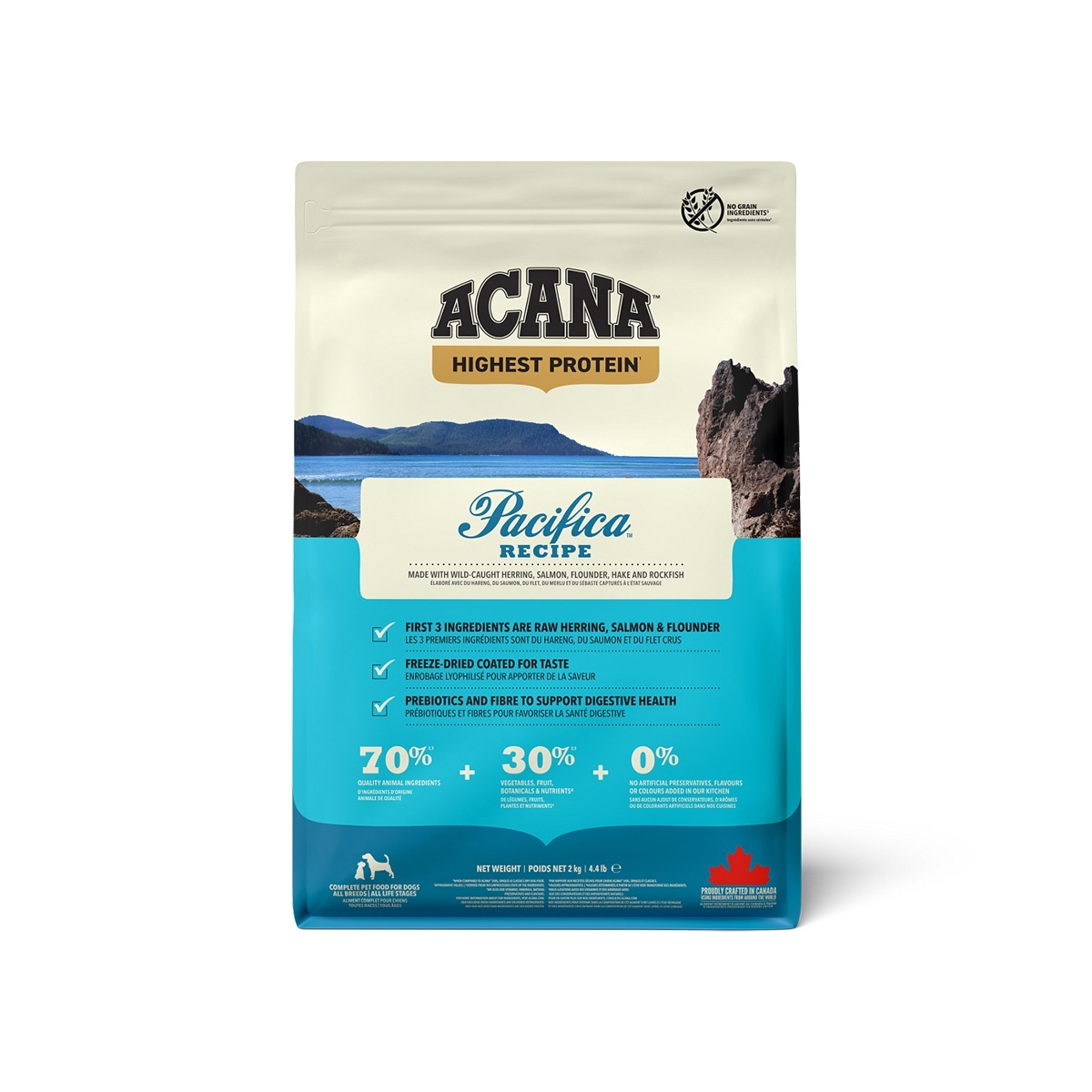 ハイエストプロテイン パシフィカドッグレシピ 2kg ドッグフード