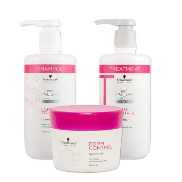 BCクア フォルムコントロール シャンプー a 750mL + トリートメント a 750g + ヘアマスク a 200g セット