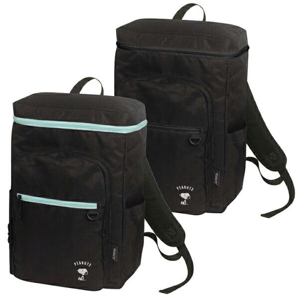 リュック ボックスタイプ スヌーピー 大きめサイズ ブラック ミント 25リットル 入学 大人 遠足 おでかけ バッグ クラックス 軽量 おしゃれ 【bg0075】