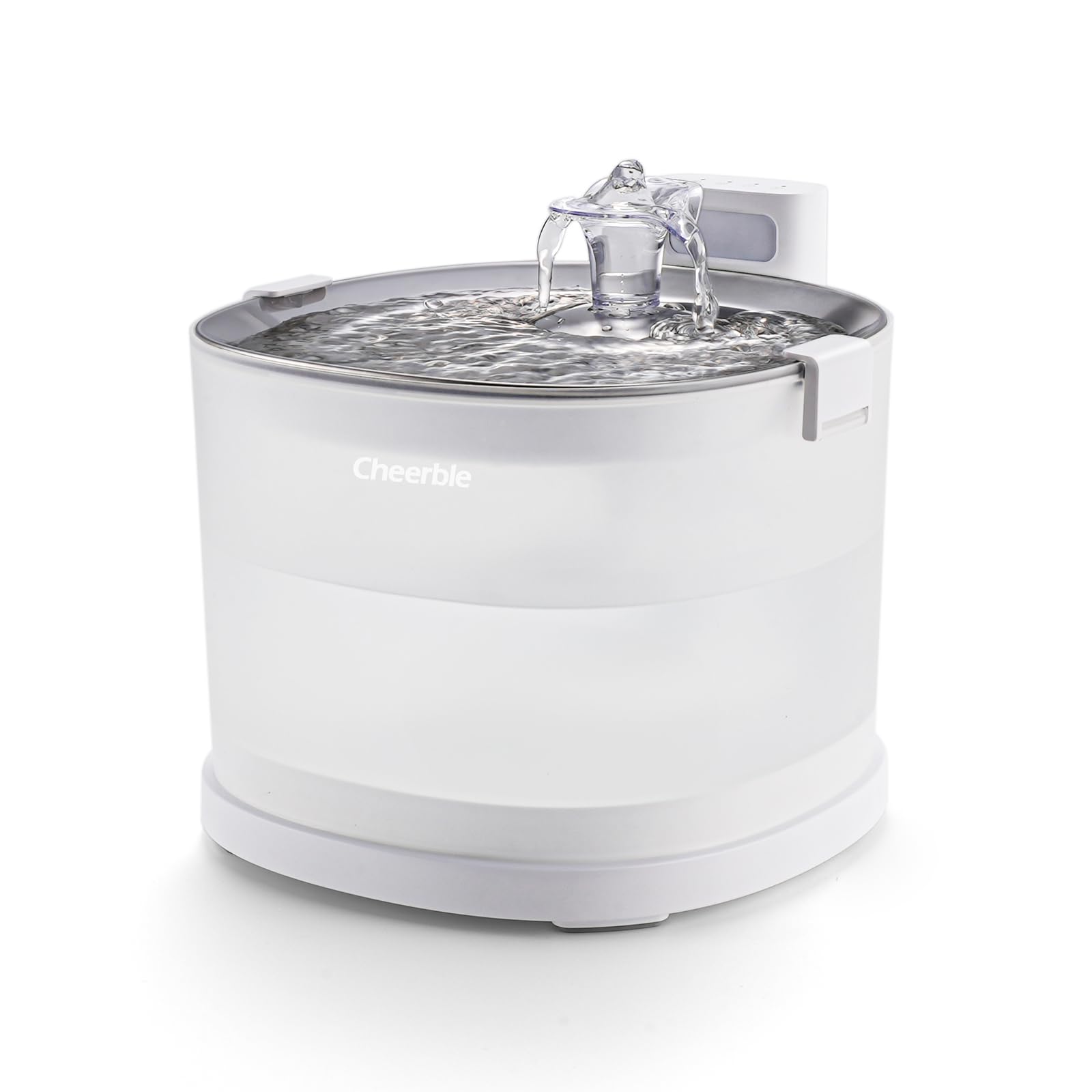 Cheerble 猫自動給水器 水飲み器 ポンプレス磁力給水 コードレス 100%漏電なし スマートセンサー感知 楽々洗浄 組み立て簡単 2つの給水モード 大容量2L 静音 フィルター付き (E1+
