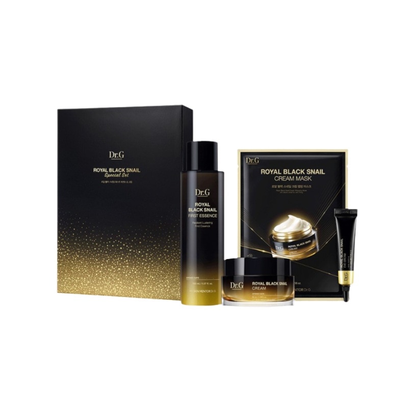 ロイヤルブラックスネイル弾力スペシャルセット (クリーム + エッセンス + アイクリーム + クリームマスク)
