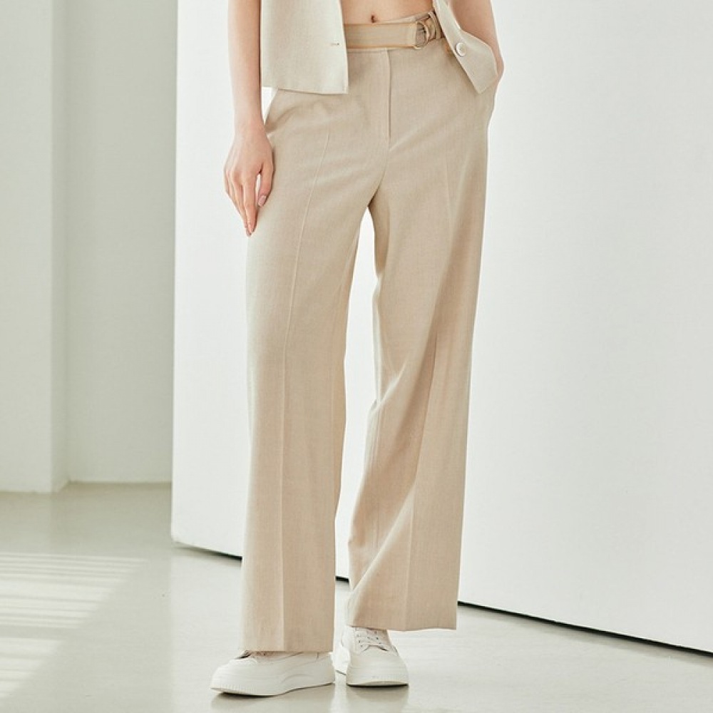 (リアーナニューヨーク) ベルト付きスリムワイドスラックスRQFWPT060