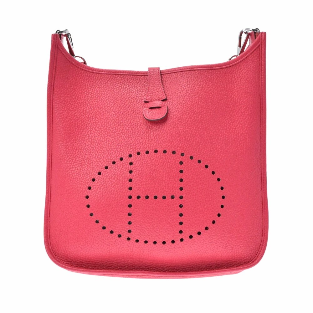 HERMES エルメス エヴリン3 PM ローズエクストリーム シルバー金具 D刻印(2019年頃) ユニセックス トリヨンクレマンス ショルダーバッグ Aランク 中古 銀蔵