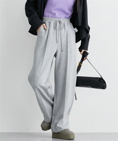 ロングパンツ ドロストワイドパンツ