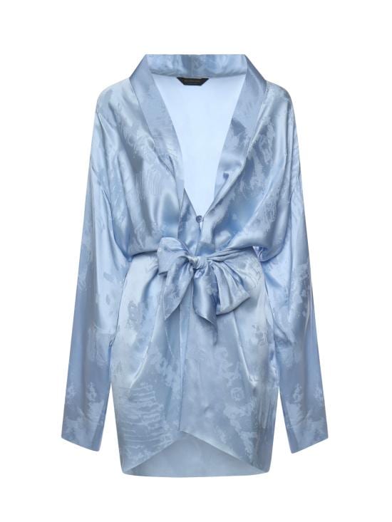 BALENCIAGA Women Short Skirts 857327 TTN105840 Blue