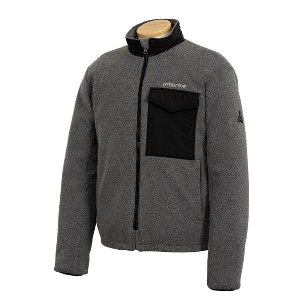 秋冬 UNJ132 防風ライドフリースジャケット メンズ グレー LLサイズ UNJ132/GRAY/LL