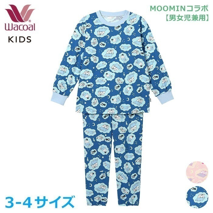 ワコール Wacoal キッズパジャマ (3・4サイズ) MOOMINコラボ ムーミン 男女兼用 女の子 男の子 CTR213 【P】