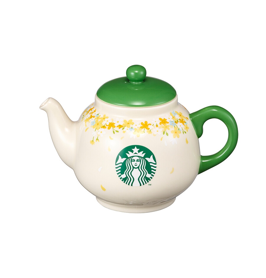 2021春限定春セラミックグリーンティーポットtea pot 621ml+追跡番号