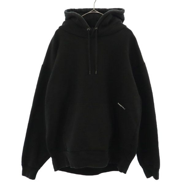 ロゴ刺繍 長袖 スウェットパーカー F ブラック プルオーバー トレーナー メンズ
