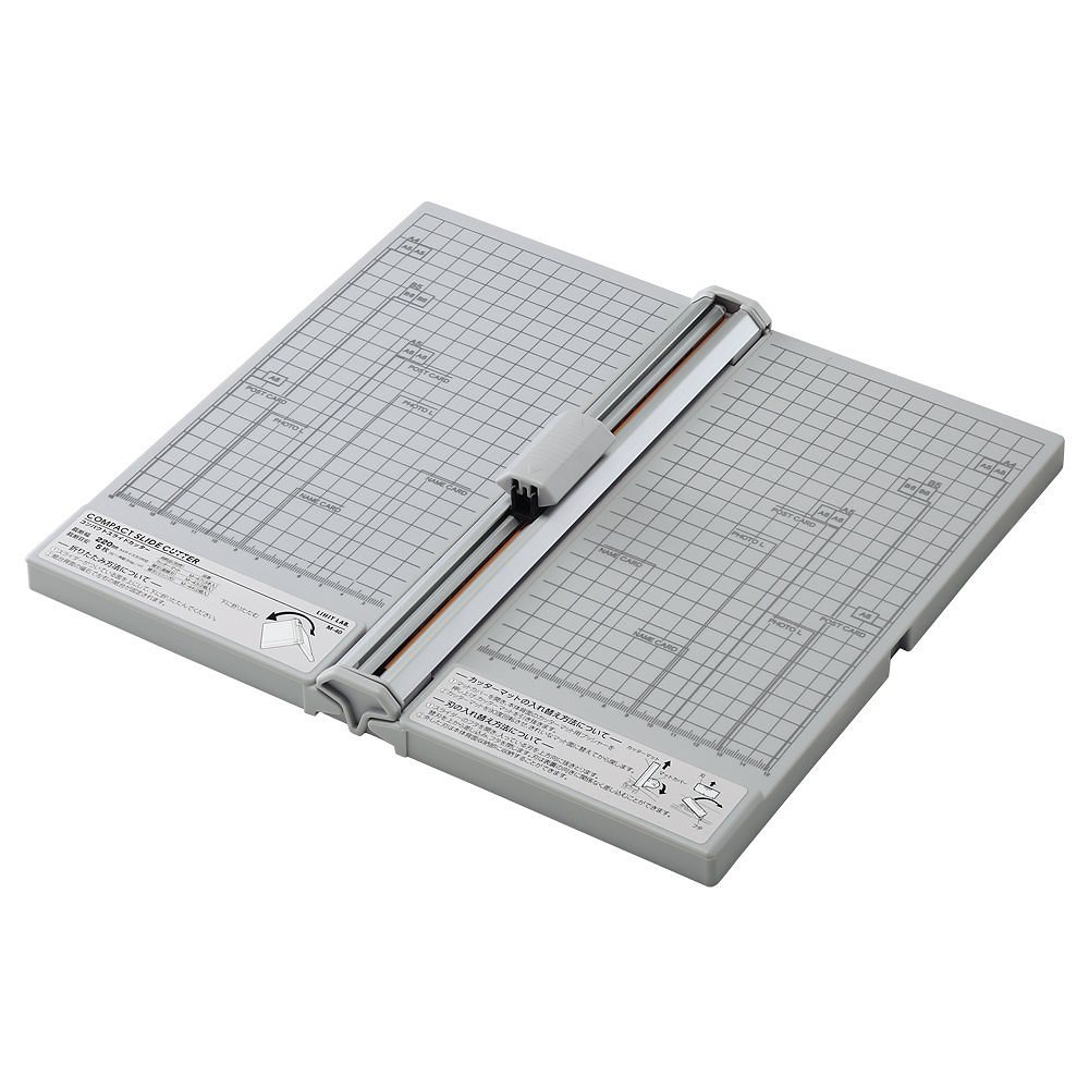 （まとめ買い）コンパクトスライドカッター 裁断機 折りたたみ式 M-40 [x3]