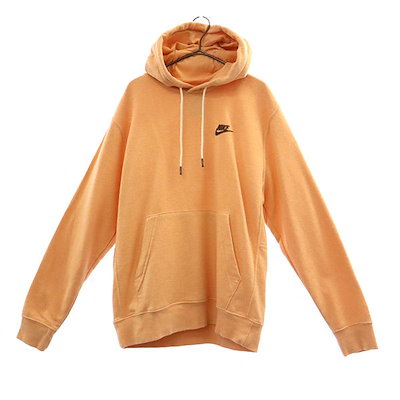 Qoo10] NIKE ロゴワッペン 長袖 スウェットパーカー