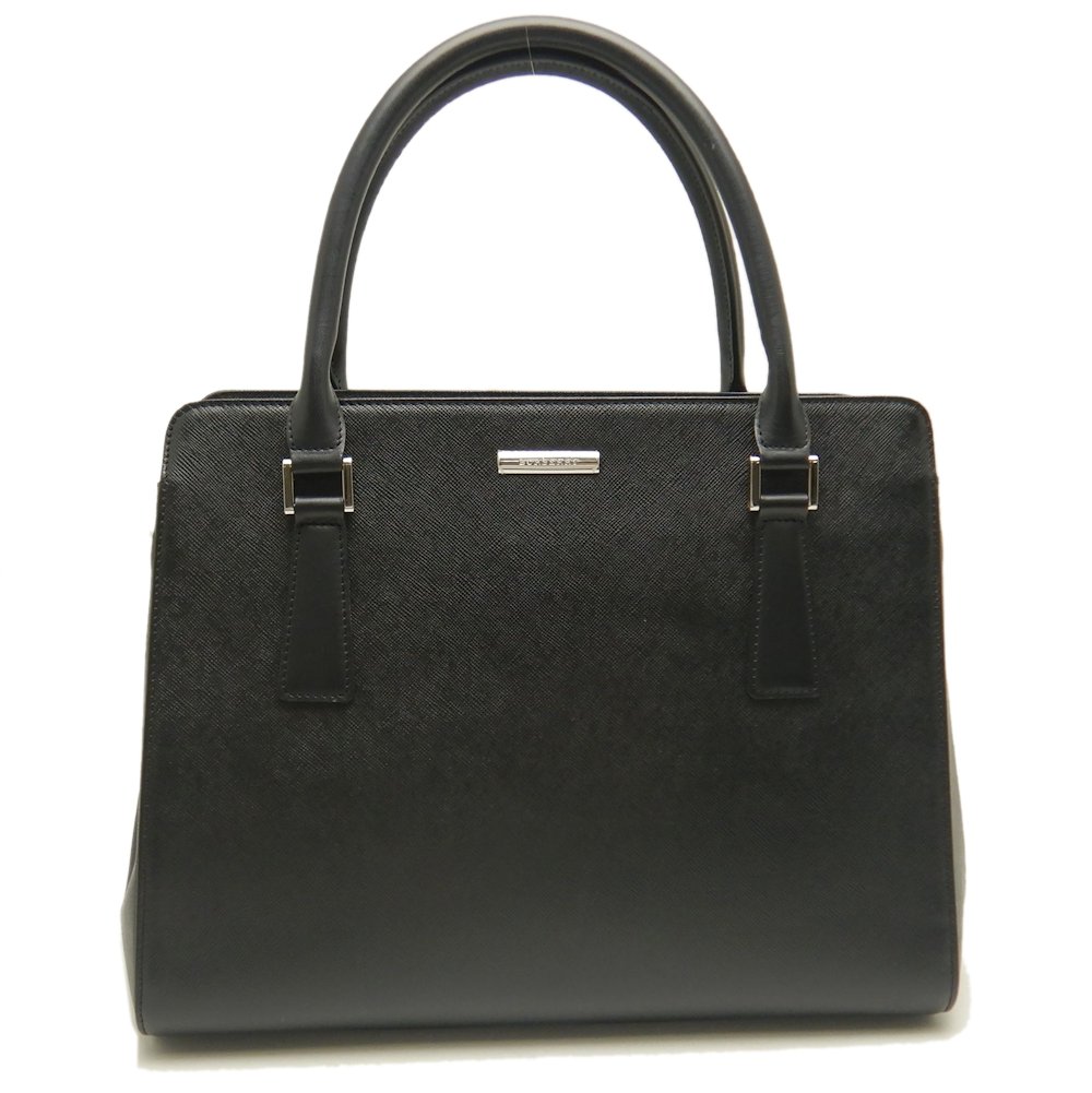 ハンドバッグ サフィアーノレザー ブラック/252823【中古】