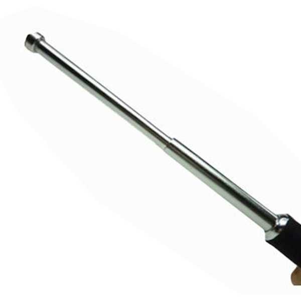 ホワイトウルフ スチール 特殊警棒 シルバー 21インチ ラバー 21-53cm 護身 用品 グッズ セキュリティ 防犯 警棒 バトン 女性 防衛 警防 特殊 BATON