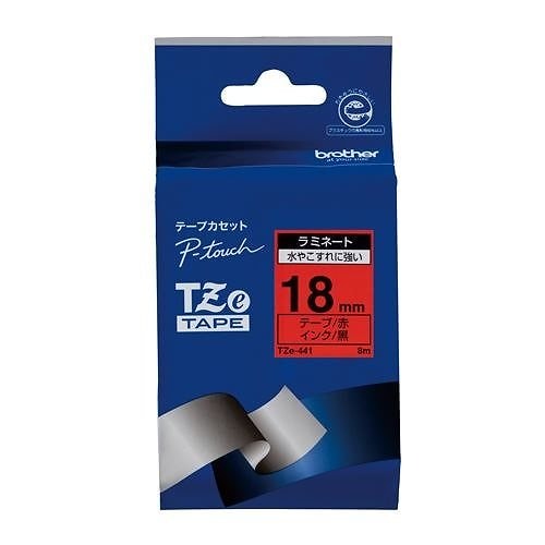 まとめ買い）ピータッチテープ18mm赤/黒 TZE-441 00009869 [x3]