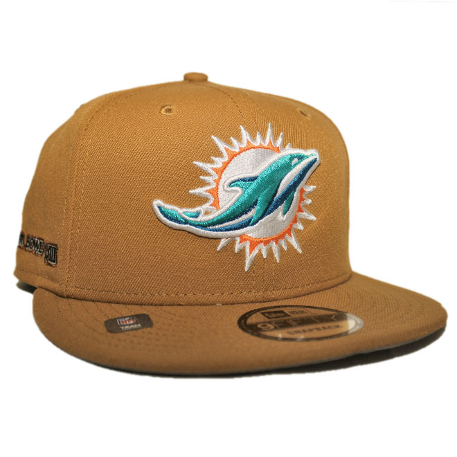 スナップバックキャップ 帽子 9fifty メンズ レディース NFL マイアミ ドルフィンズ フリーサイズ