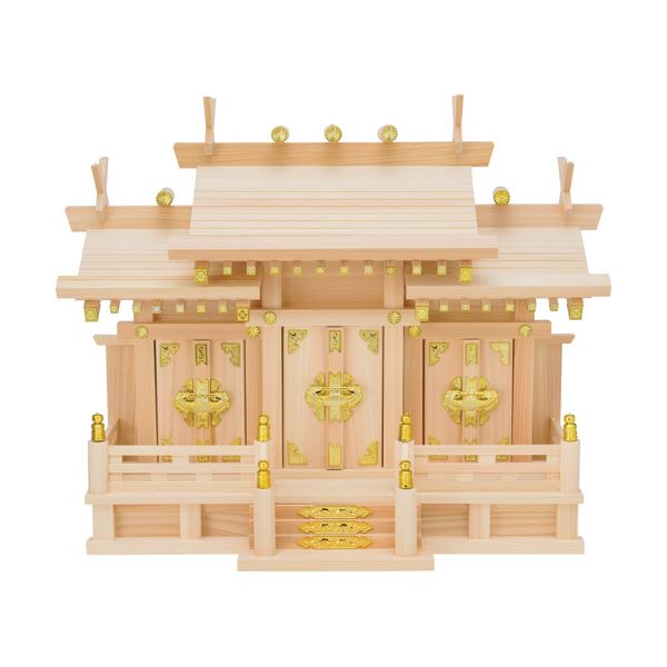 フィットポスト 神棚（屋根違い三社/小）1個