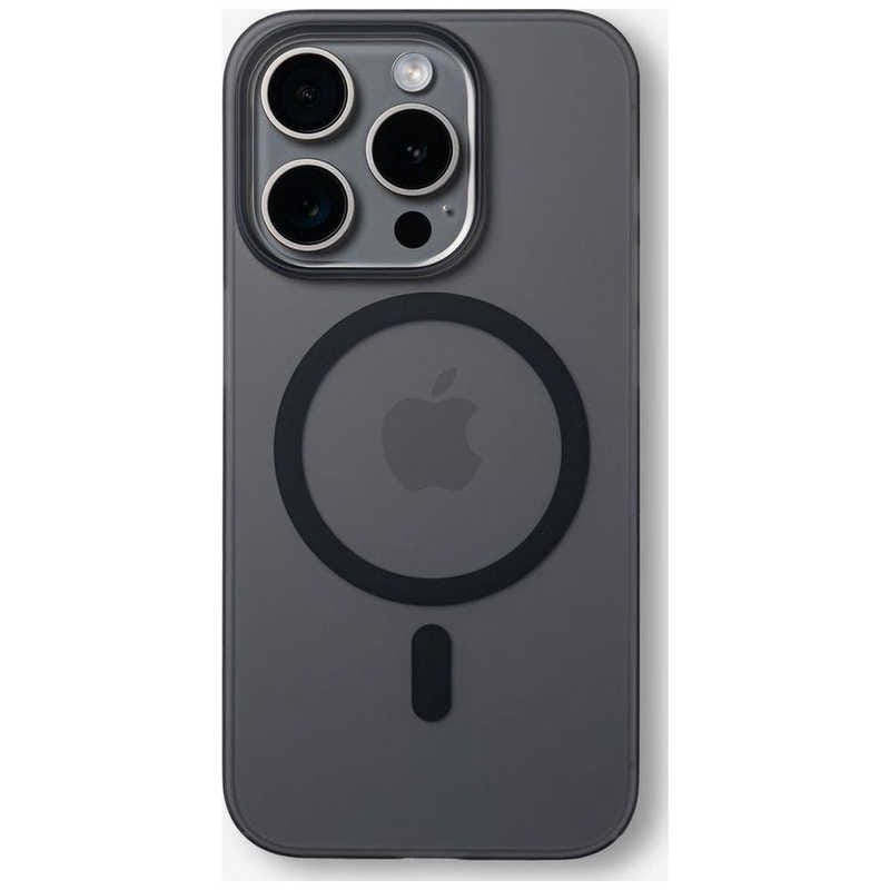 CASEFINITE　iPhone 15 Pro FROST AIR ULTRA MAGNETIC ケース MagSafe対応 スモークブラック 　FAUM15P61B