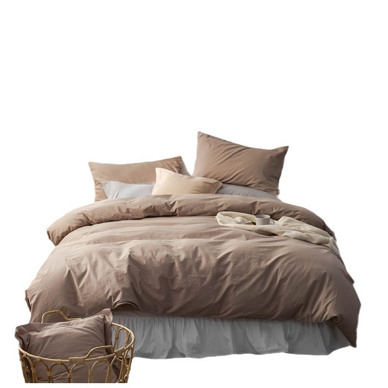 ベッドカバー セット 100% コットン 春秋 用 寝具 四点セット シーツ 掛け布団カバー ベッドシーツ 8,216円