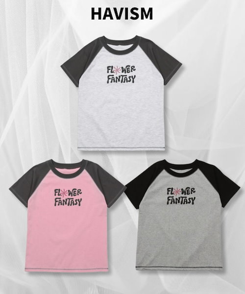 韓国女子 ロゴTシャツ[NICK&NICOLE] LABEL SLIM HALF TOP NICK&NICOLE(ニックアンドニコール)のレディース Tシャツ