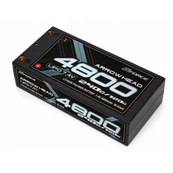 G-FORCE Arrow Head LiPo バッテリー 7.4V 4800mAh 120C/240C GFG017