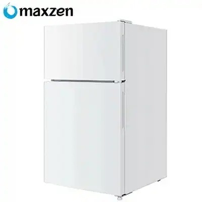 マクスゼン 2ドア 冷凍 冷蔵庫 右開き 87L JR087ML01WH ホワイト