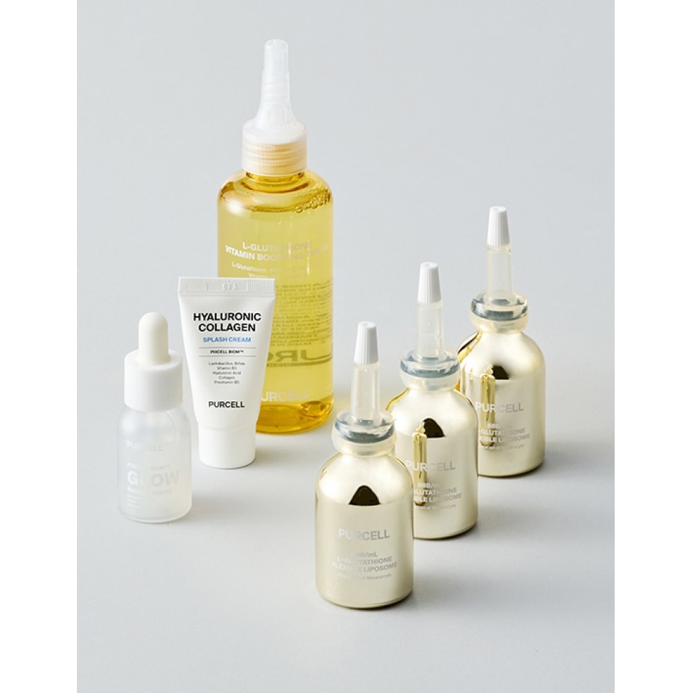 Purcell トーンアップアンプルグルタチオン 30ml X 3個セット (+オリジナルトナーデラックスギフト2個)