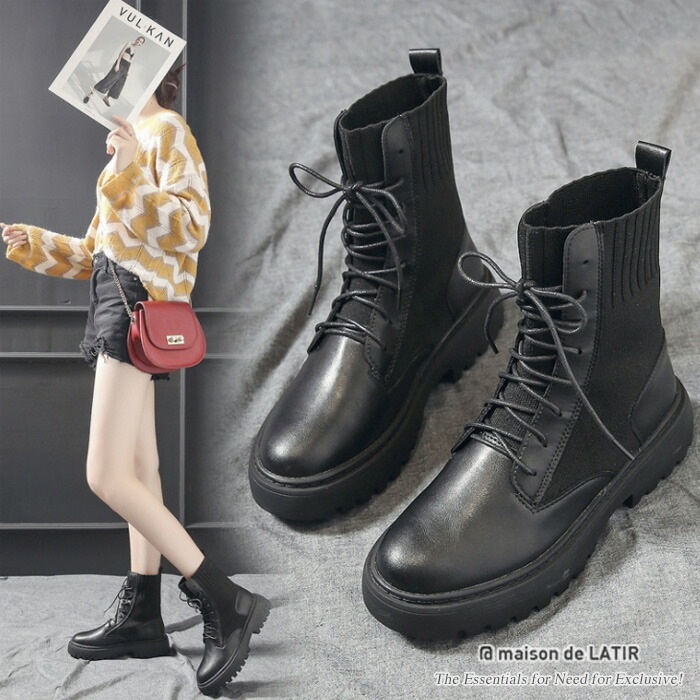 ショートブーツ ショート ブーツ 春 韓国 太ヒール 春 キレイめ 大人 シューズ ディース OL ローヒール ミドルヒール ブーティ 春服 きれいめ ブラック黒 アンクルブーツ アンクル