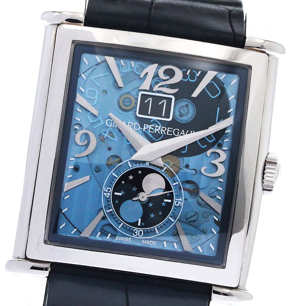 ジラール・ペルゴ GIRARD PERREGAUX 25882-11-421-BB4A ヴィンテージ 1945 XXLラージ デイト ムーンフェイズ 自動巻き メンズ 良品 _902727【中古】