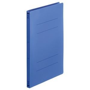 （まとめ） TANOSEE フラットファイル（再生PP） A4タテ 150枚収容 背幅18mm ロイヤルブルー 1パック（5冊） 5セット