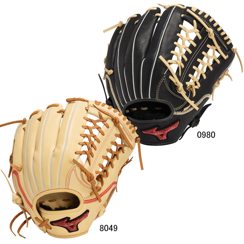 少年軟式用 ウィルドライブ レッド U-Plus オールラウンド用／サイズL 野球 ジュニア JR 軟式 グラブ グローブ 24AW(1AJGY31440)