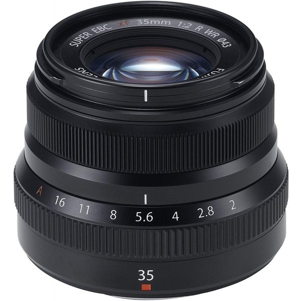 【中古】フジフィルム FUJIFILM 単焦点標準レンズ XF35mmF2R WR B ブラック