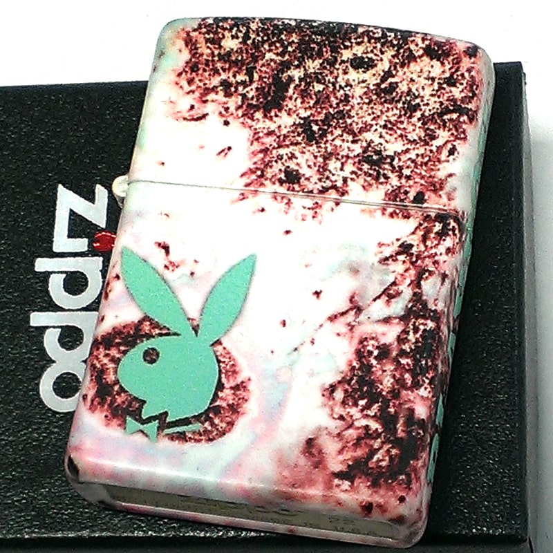 ZIPPO PLAYBOY ジッポー ライター プレイボーイ マーブル柄 マルチカラー おしゃれ かわいい かっこいい 可愛い メンズ プレゼント レディース ギフト 6,800円