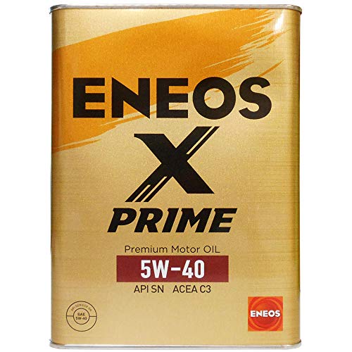 【保存版】 ENEOS X PRIME (エックスプライム) エンジンオイル 5W-40 SN C3 (100％化学合成油) 4L缶 オイル・添加剤