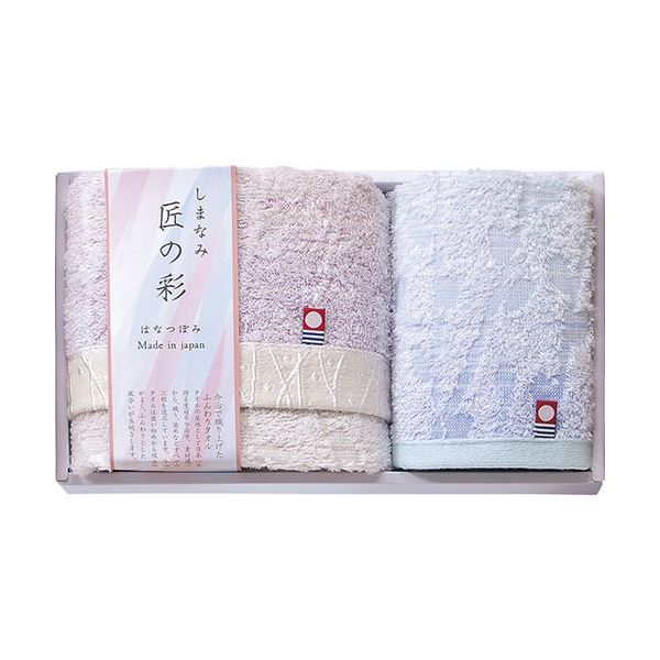 [5セット] しまなみ匠の彩 花つぼみ フェイスタオル＆ウォッシュタオル B9052096X5