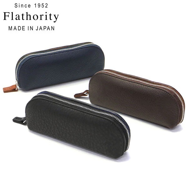 ポーチ メンズ レディース 小物入れ 小さめ レザー ペンケース 眼鏡ケース ミニポーチ 黒 日本製 Dual Gyoza Porch FD-101