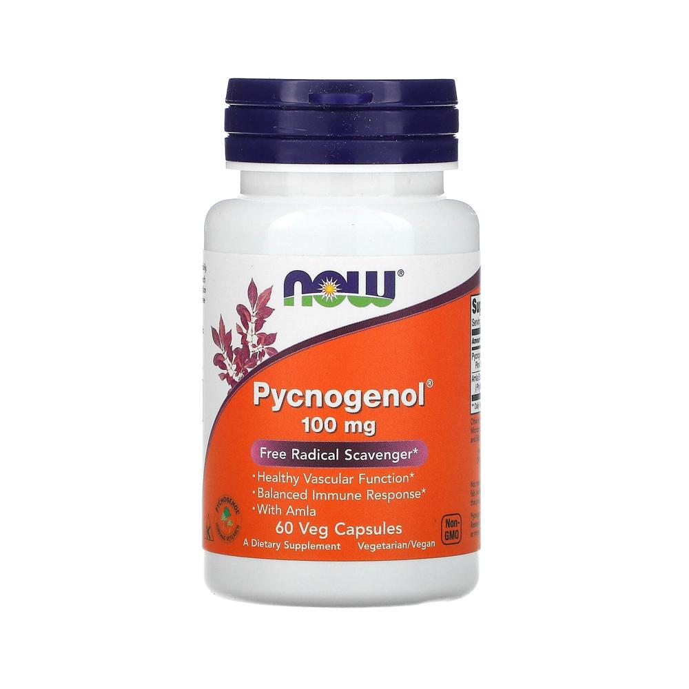 NOW Foods ピクノゲノール 100mg 60の野菜カプセル