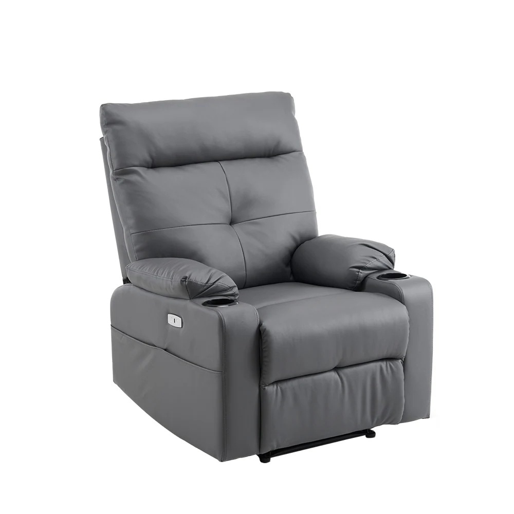 【安心保証付き237】リクライニングソファー 電動 リクライニングソファ 振動機能付き オットマン一体型 1人掛け USBポート付き 電動ソファ モーションソファー 耐圧分散 電動ソファー スマホ充電