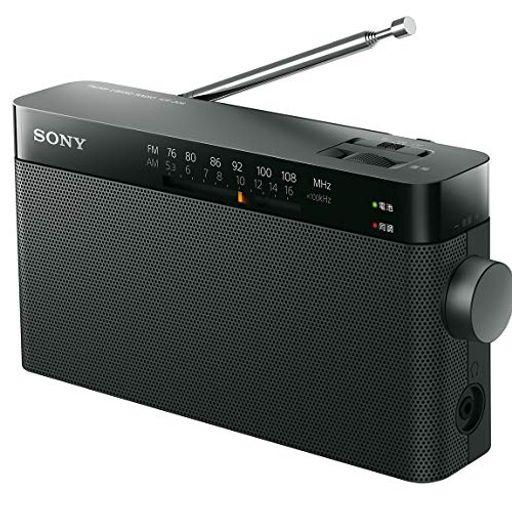 ハンディーポータブルラジオ ICF-306 : FM/AM/ワイドFM対応 ブラック ICF-306 B