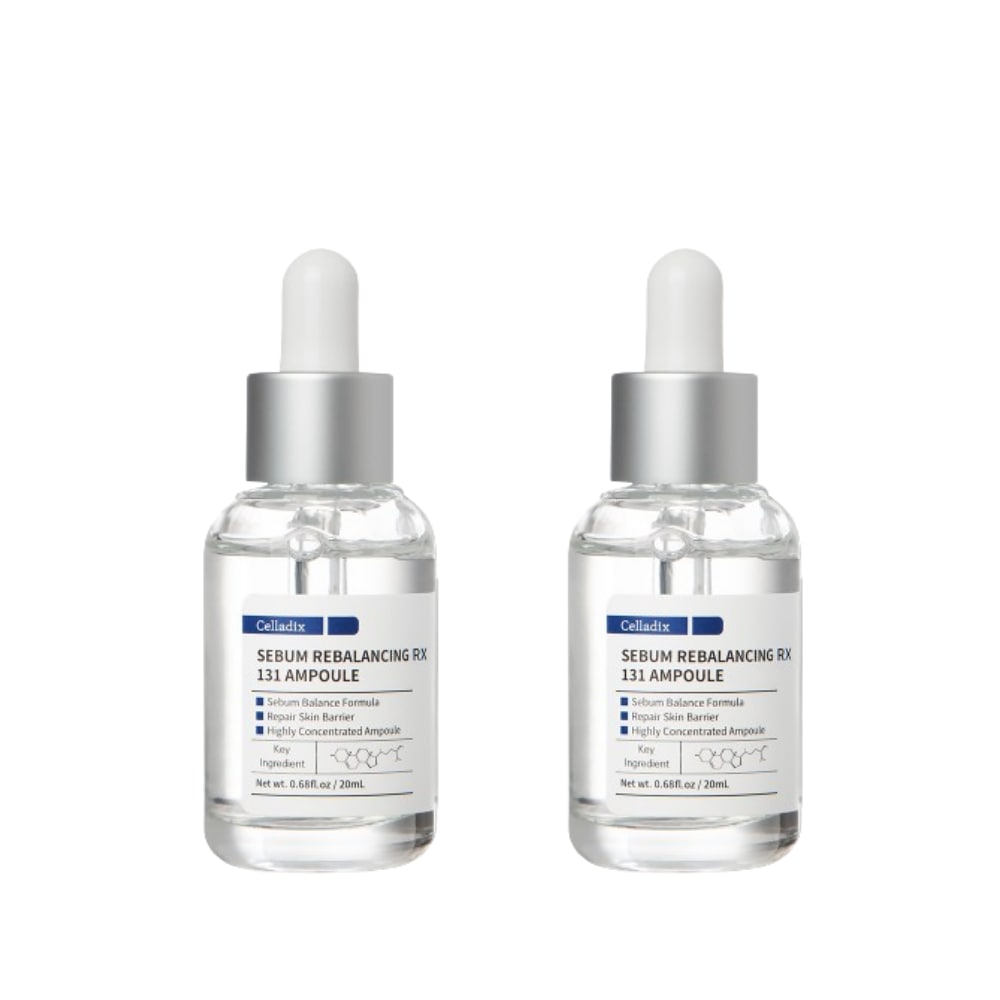 [1+1]セバム リバランシング RX131 アンプル (20ml) / 皮脂をやさしく改善 / ニキビ肌専用美容液 / 肌荒れ 黒ずみ 毛穴 ホワイトヘッド ブラックヘッド