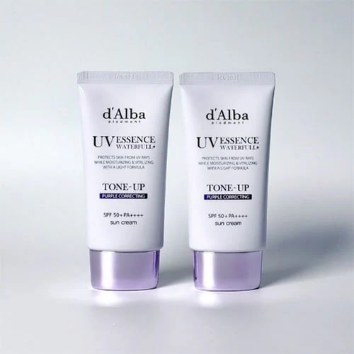 [dAlba] ウォーターフル トーンアップ 日焼け止め [パープル]50ml2個