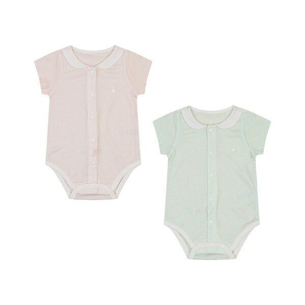 [ザ・セントラル] 夏のテディスフレ半袖ボディスーツ(PINK,GREEN)_01T317505