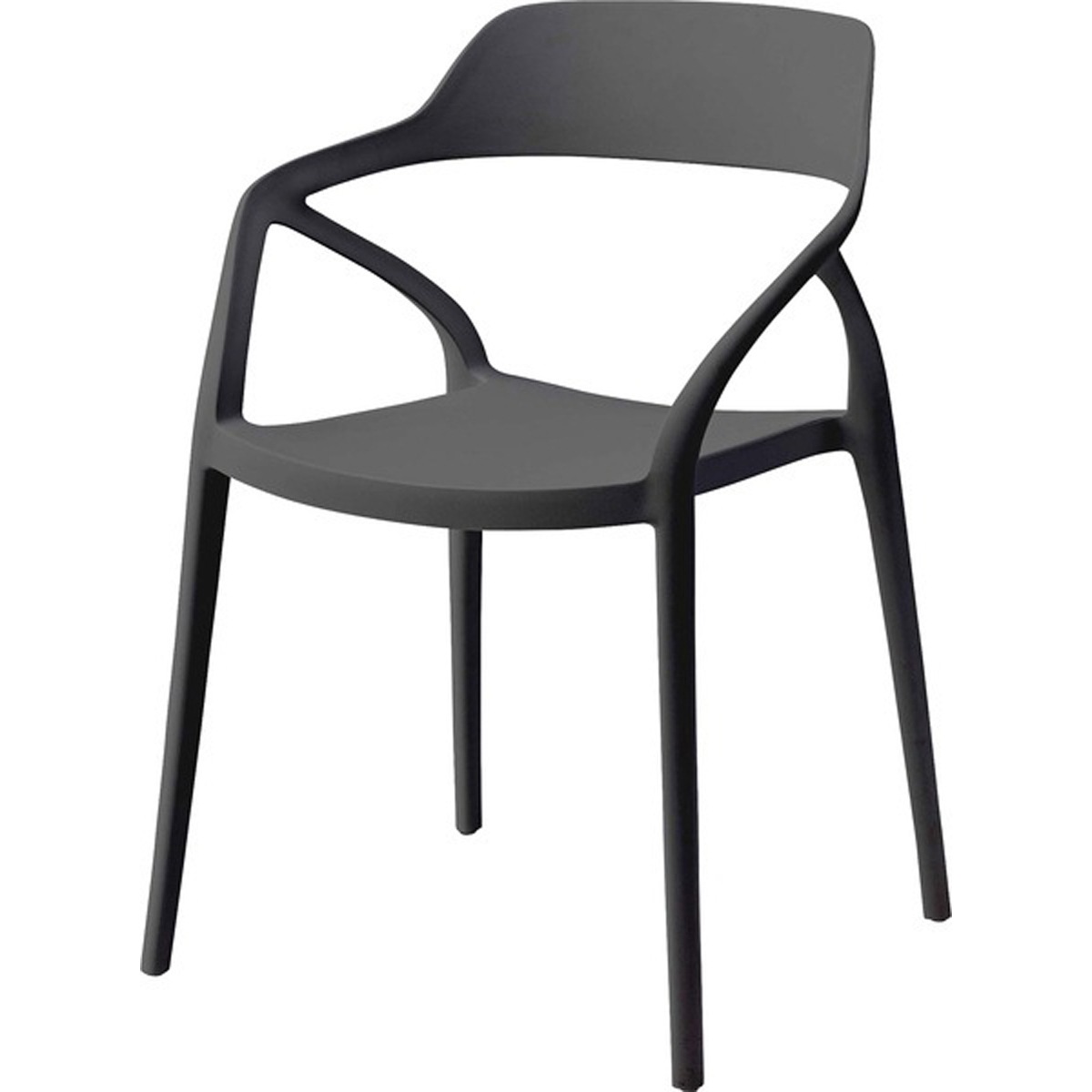 チェア CL-481BK CL-481WH スタッキングチェア 北欧 ダイニングチェア 肘付き おしゃれ 椅子 アームチェア カフェ リビング ダイニング シンプル ブラック ホワイト